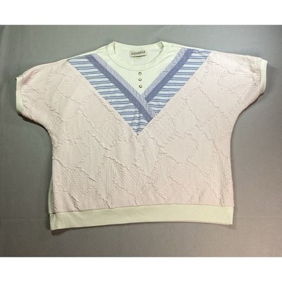 Vintage 90's DONNKENNY Classics pastel chevron shirt