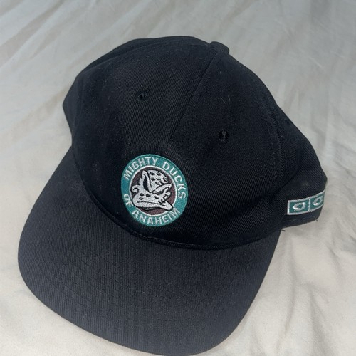 Anaheim Mighty Ducks Vintage Suede Snapback Cap Hat Hockey NHL CCM #1 Apparel  - Picture 24 of 24