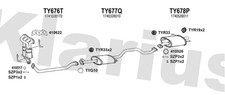 Klarius TY676T - Centre Pipe  - Fits Toyota Previa 2.4i