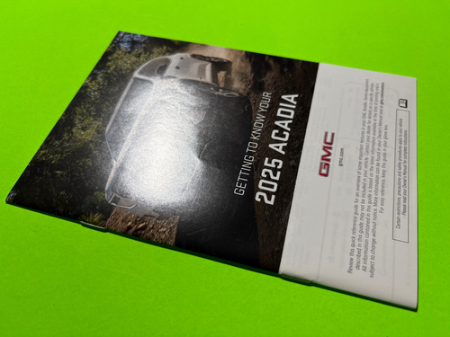 2025 GMC ACADIA / ACADIA DENALI Essential Operating Owners Manual Set *OEM* - Picture 4 of 5