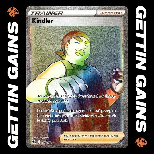 Kindler - 179/172 - Secret Rare - Brilliant Stars - Pokemon Card - NM/M