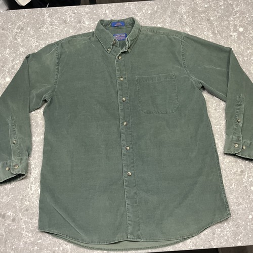 Pendleton grünes Cordhemd mit Knopfleiste Western Herren Medium