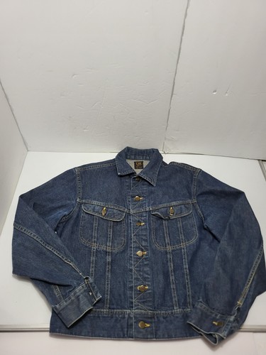 Vintage 60s LEE 101J Sanforized Rigid Dark Denim Jacket 40 Reg Top Zustand