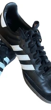 Adidas Sambas OG Men’s Size 10 Black White Leather Suede Classic Sneakers EU 44
