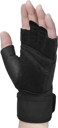 Harbinger Pro Wristwrap Gloves 2.0 10526 Weightlifting Unisex M Black SRT249 - Picture 3 of 12