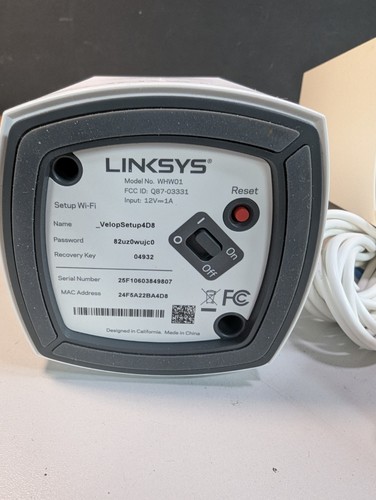 Linksys Velop WHW01 Mesh Wifi System Dual-Band AC1300 3x Nodes - Picture 4 of 4