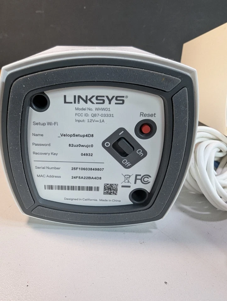 Linksys Velop WHW01 Mesh Wifi System Dual-Band AC1300 3x Nodes - Image 4 of 4