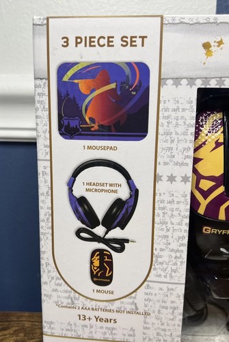 Set Cuffie Harry Potter con Microfono, Mouse Wireless e Mousepad Nuove - Foto 3 di 4