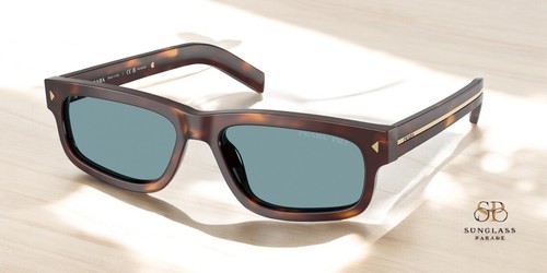 PRADA PR B11S 15W04D Classic Tortoise Green Polar Polarized 55mm Mens Sunglasses