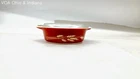 Pyrex Autumn Harvest Round Casserole Dish 471-B 500ml 1 Pint with Lid Vintage