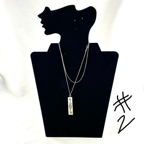 Vintage 925 Sterling Silver Artisan Pendant With 925 Chain - Picture 11 of 18