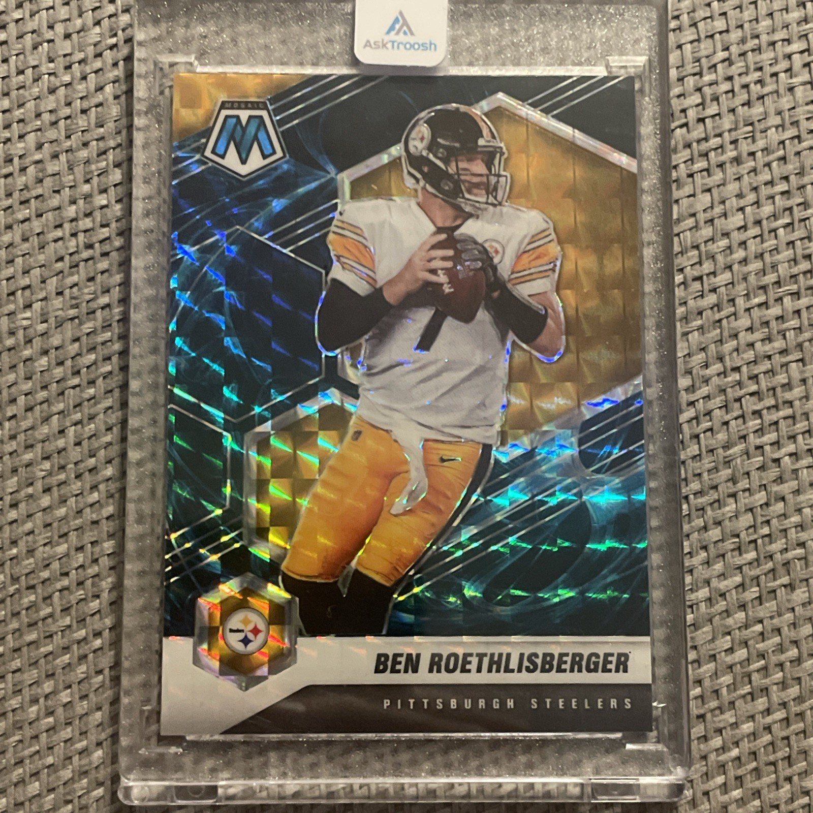 2021 Panini Mosaic - Ben Roethlisberger #166 Genesis Mosaic Prizm SSP Steelers