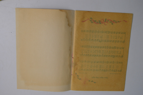 Canti di Natale Vintage Canzoni Libro Maggiordomo Manufacturing Co 1943 WW2 WWII Epoca - Foto 7 di 9