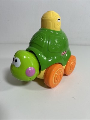 Fisher Price Rolling Turtle Go Baby Press + Crawl Musical Toy Mattel 2011 Works