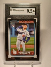 2024 Topps Yoshinobu Yamamoto SGC 9.5 Rookie Card Dodgers Baseball