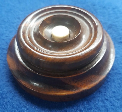 ART DECO VINTAGE ELEKTRISCHER TÜRKLINGELTASTER AUS HOLZ - Bild 2 von 6