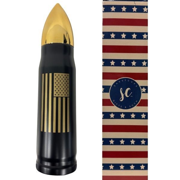 Tactical Flag Patriot 17oz Pop Top Water Bottle &ndash; Stainles