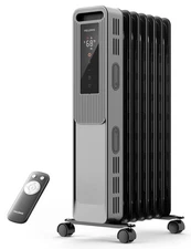Oil Filled Radiator, Electric Space Heater for Indoor Use Large Room with The...