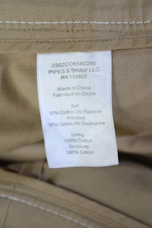 Pantalones Veronica Barba Mujer Algodón Costuras en Contraste Bolsillo Beige Talla 6 Foto 4 de 4