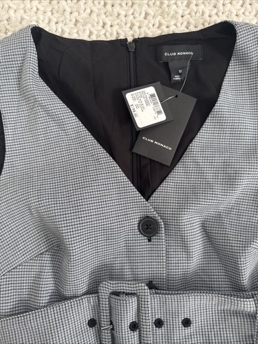 Club Monaco Size 00 Pritha Dress Robe Blue - Picture 5 of 5