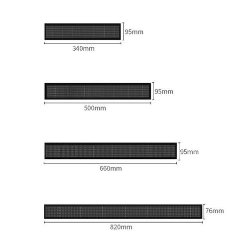 Wifi Scrolling LED Sign Message Board Support Multi-Languauge Colorful 820x95x15 - Picture 8 of 8