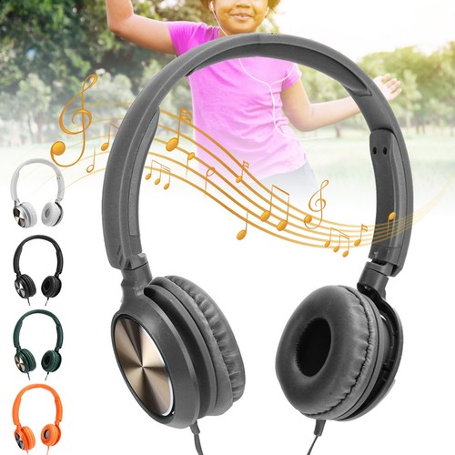 Kids Wired Headphone Portable Over Ear Headset Wired Gaming Music Handsfree E FY - Afbeelding 13 van 28