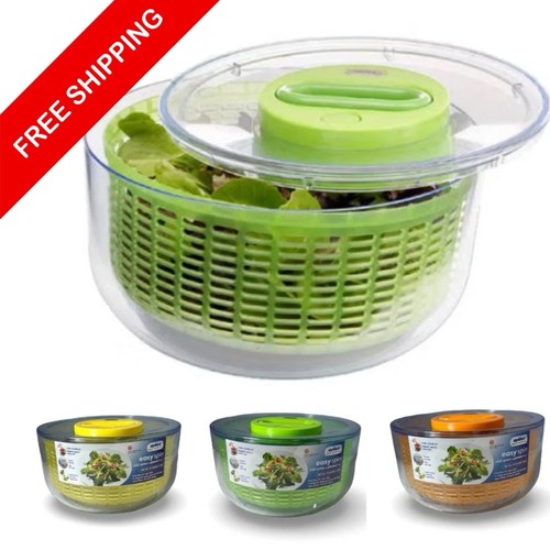 Brand New Zyliss Easy Spin Salad Spinner 4.5 Qt - Yellow, Green or Orange