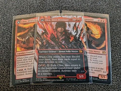 Clive, Ifrit's Dominant (Borderless) (0318) Final Fantasy Non Foil MTG W/ Regula - Picture 1 of 18