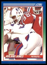 1990 Score Roland James New England Patriots #376