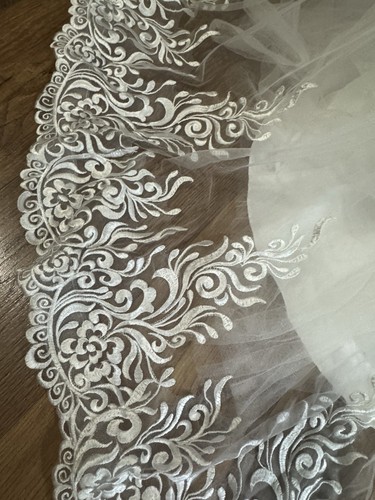 Moda Bella by Mary's Bridal 3Y701 White Tulle A-Line Wedding Dress Size 8 NWT - Picture 13 of 22