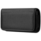 Avizar Étui Ceinture Taille XXL Tissu Oxford Clip Solide et Rabat à Scratch Noir