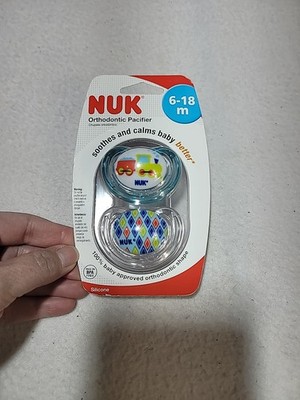 Nuk Orthodontic Pacifer 6-18 Months Silicone, BPA Free