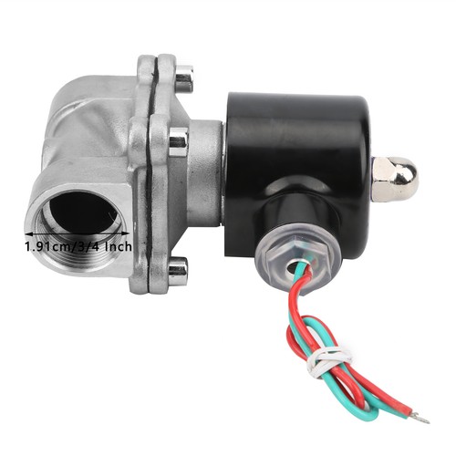 3/4in Electric Solenoid Valve 304 Stainless Steel Normally Closed Direct Action - Picture 12 of 12