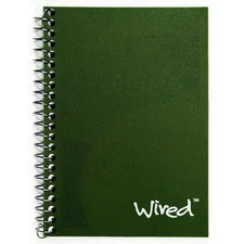 Top Flight Wired Personal Wirebound Notebook, 100 Sheets, College Rule