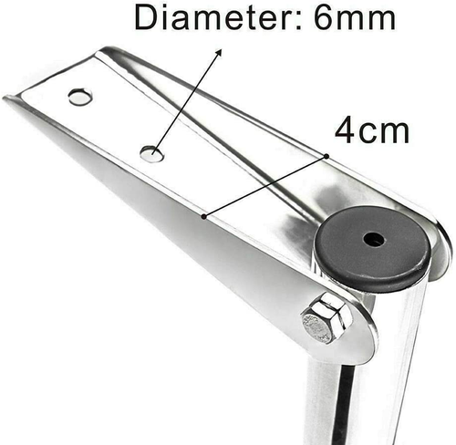 3 Stufen Edelstahl Teleskop Bootsleiter Dockleiter Ponton Bootsleiter S - Bild 4 von 12