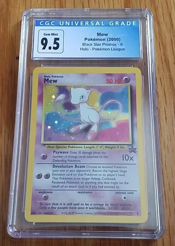 2000 Pokémon Black Star Promo Holo Mew #9 CGC 9.5 GEM MINT Pokemon