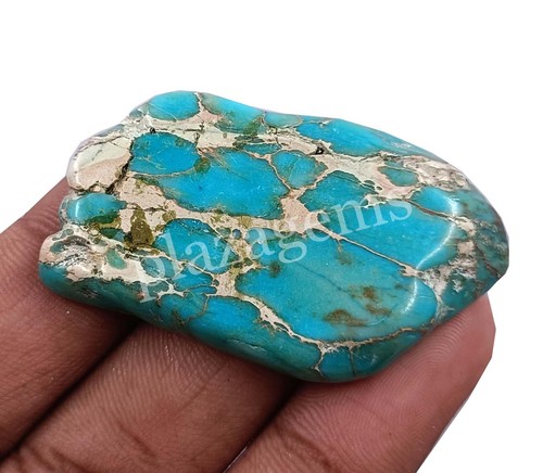 Blue Arizona Turquoise Rough 69.00 Ct Natural EGL Certified Loose Gemstone 4NAT - Picture 5 of 8