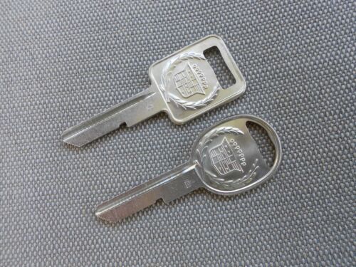 CADILLAC CREST C&D NICKEL SILVER KEY BLANKS FLEETWOOD BROUGHAM ELDORADO SEVILLE