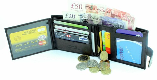 Mens Personalised Real Leather Black Wallet Liverpool Football Club Fans Gift - Picture 5 of 10