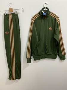 adidas tracksuit olive green
