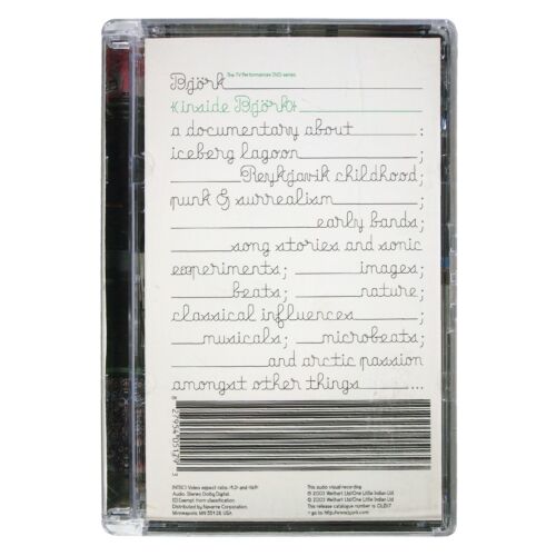 Bjork : Inside Björk DVD (2003 One Little Indian) USA ntsc The Sugarcubes