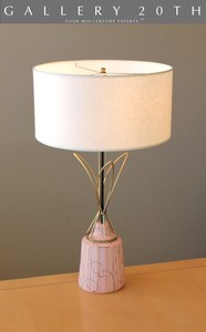 ATOMIC-FLAIR-MID-CENTURY-MODERN-PINK-TABLE-LAMP-SPUTNIK-VTG-1950-039-S-60-039-S-RETRO