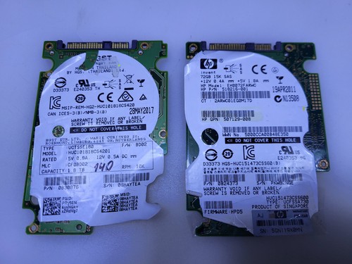 44 pz schede disco rigido logico HP SAS 2,5" schede PCB DONATORE BGA scarto angolo oro MLCC - Foto 16 di 23