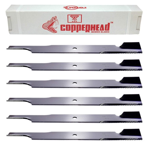 Paquete de 6 cuchillas de cortacésped de 61" giratorias 3434-6 (21" de largo x 5/8" agujero) - Imagen 1 de 3