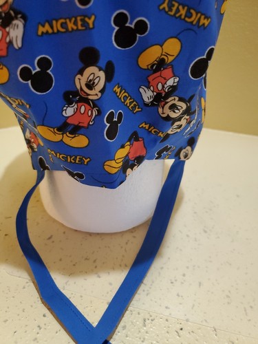 Mickey Mouse (blue) Men's Skull/Chemo Surgical Scrub Hat/Cap Handmade - Picture 5 of 6