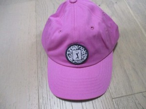 PGA Tour Women's Adjustable Golf Hat Cap Pink With Floral Patch