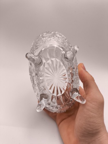 Vintage Crystal Basket | Exceptional Condition Sweets Gift Antique Lead Stunning - Picture 6 of 8