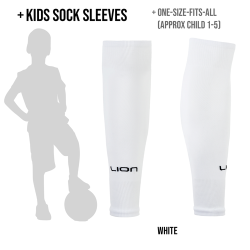 LION SPORTSWEAR Maniche Calza Da Calcio – Sotto Parastinchi, Per Allenamenti E Partite, Vestibilità Compressiva, Vari Colori