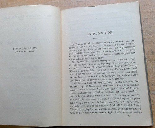 Heath's Modern Language Series Le Voyage De Monsieur Perrichon 1908 French play - Picture 6 of 12
