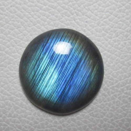 Natural Labradorite Cabochon Round 50.15 Ct Flat back Loose Gemstone J 53 - Picture 2 of 5